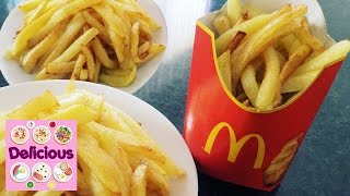 Homemade French Fries McDonalds Recipe  How to make mcdonalds french fries  Delicious [upl. by Enelyw594]