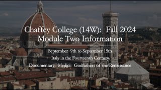 Chaffey College 14WModule Two InformationFall 2024 [upl. by Sabah]