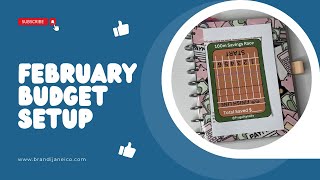 February Budget Planner Setup  Savings Challenge Collaboration  Freebie Savings Challenge [upl. by Eronaele]