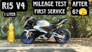 R15 V4 MILEAGE TEST AFTER FIRST SERVICE SHOKING RESULTS 😱 rider27 guwahati tezpur motovlog [upl. by Minier855]