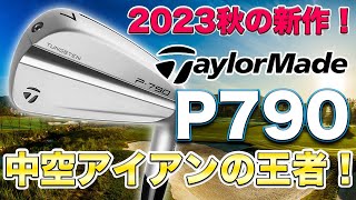 【狙えて爆飛び二刀流！】テーラーメイド大人気P790が2023年秋に大進化！攻める中空アイアンで圧倒的なパフォーマンス向上を図る！初心者でも上級者でも使えるオールラウンドアイアンに！ [upl. by Amadus]