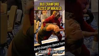 Terence Crawford SAUVE dance moves with Mikaela Mayer [upl. by Rooker826]