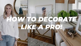 HOW TO DECORATE A CONSOLE TABLE  HOME DECOR STYLING TIPS [upl. by Anavlys]