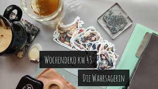 die Wahrsagerin  Wochendeko KW 43 im Filofax  dekoriat [upl. by Atteirneh591]