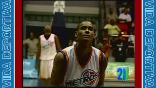 Victor Liz su debut en la LNB  Metros vs Tiburones  2010 [upl. by Nwahshar771]