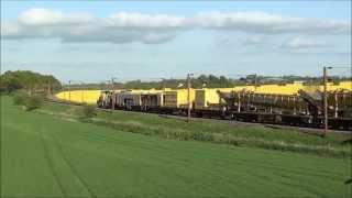 CFL Cargo med Spitzke sporombygningstog d 165 2014 [upl. by Stedt]