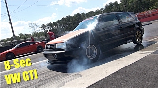 8Sec Big Turbo VW GTI MK3  CasteSystems Performance [upl. by Avelin]