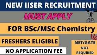 New Government VacancyMsc ChemistryPSU Chemistry Job 2024Chemistry Job Vacancy 2024 [upl. by Amled]