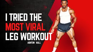 I Tried The Most Viral Leg Workout  Legs exercise [upl. by Rozanne]