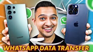 How To Transfer WhatsApp Chats from Android to iPhone  🔥 [upl. by Brooke]