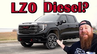 Is Diesel Worth It First Diesel Truck First 1000 Miles in the LZ0 Duramax Sierra AT4 [upl. by Martinez]