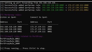 pfwsl Port forwarding wsl Windows Subsystem Linux [upl. by Stovall]