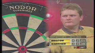 Bristow v Warriner  QuarterFinal  PDC World Darts Championship 1997 [upl. by Elleirua]