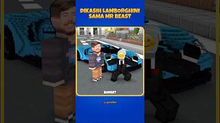 Dikasih lamborghini sama mr beast shorts minecraft roblox [upl. by Ayita311]