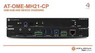 Atlona AT OME MH21 CP Omega™ HDMI and USB C Switcher [upl. by Storer]