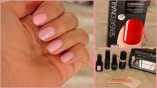 DIY Pose de vernis semi permanent Sensationail [upl. by Amlev]