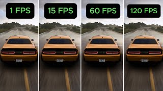 FORZA HORIZON 5  FPS COMPARISON  1 FPS VS 5 FPS VS 30 FPS VS 60 FPS VS 120 FPS [upl. by Kir903]