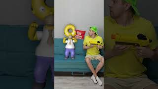 Homer Simpson donut head dancing shorts [upl. by Rovert567]