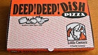 Little Ceasars DEEP DEEP DISH PIZZA REVIEWED [upl. by Coffee]