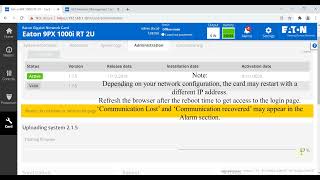 How to upgrade EATON UPS firmware NetworkM2 card [upl. by Chilson451]