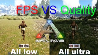 Best settings for Ark Survival Evolved  How to get better FPS [upl. by Adnim828]