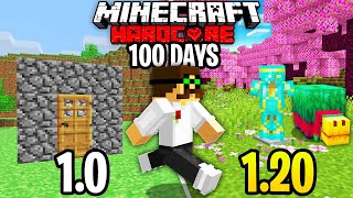 I Survived 100 Days In Hardcore Minecraft But The Game Keeps Updating [upl. by Natsrik216]