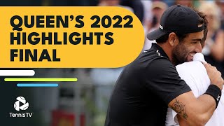 Matteo Berrettini vs Filip Krajinovic  Queens 2022 Final Highlights [upl. by Wira184]