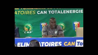 Guy Demel le sélectionneur adjoint de la côte dIvoire en conference de presse daprès match [upl. by Nobile]