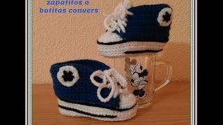 DIY Como tejer paso a paso zapatitos zapatillas patucos o escarpines para bebe a crochet 2 [upl. by Anaeel]