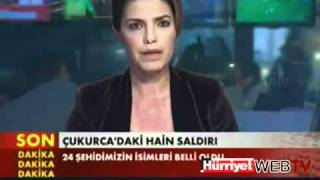 TRT Spikeri Şehit haberi verirken ağladı CANLI YAYIN 19 Ekim 2011 [upl. by Llednyl]