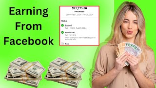 Earning From Facebook in Dollar [upl. by Ivar]