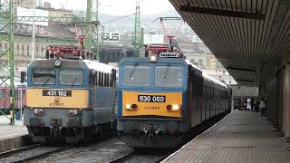 Trains at BudapestDéli station  Vonatok BudapestDéli pályaudvaron 4K 2023 [upl. by Catto]