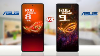 Asus Rog Phone 8 Pro vs Asus Rog Phone 9 Pro  Full Comparison [upl. by Fredela]