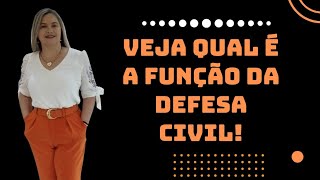 Você sabe qual é a função da Defesa Civil [upl. by Hayouqes965]