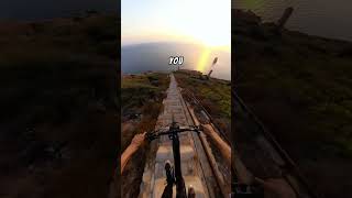 Insane Downhill Bike Ride on Stairs  Extreme Adventure POV 🚴🔥 youtubeshorts sports bikerace [upl. by Lathrope812]