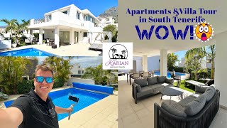 Value Apartments to MEGA Villas we have it ALL in South Tenerife ☀️ Holiday Accommodations Tour [upl. by Wiltsey]