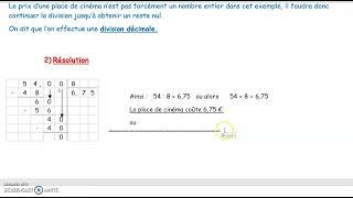 6N2  5  Division décimale [upl. by Rombert]