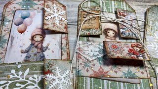 MINIATURE ENVELOPE POCKETS Christmascraftoff23 [upl. by Sheba385]