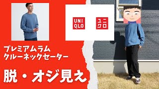 【脱・オジ見え】プレミアムラムクルーネックセーターの着こなしのコツを解説 [upl. by Rochus]