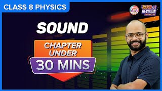 Sound  Full Chapter Revision under 30 mins  Class 8 Science [upl. by Akkeber520]