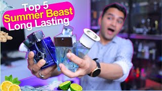 Top 5 Beast Mode 🤩 Summer Perfumes For Men In India 2024 💪 Long lasting fresh fragrance [upl. by Ymarej]