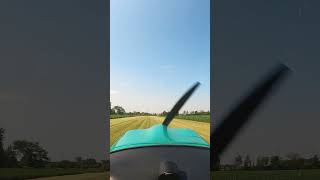 Straight down the grass field with RUDDER airplane aviation flying girl [upl. by Gardener]