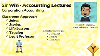 Lecture 10 Share Split or Stock Split Corporation Accounting [upl. by Nylirem]