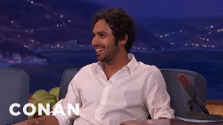 Kunal Nayyar Had A Panic Attack When He Met The Queen  CONAN on TBS [upl. by Agosto598]