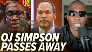 Shannon Sharpe amp Chad Johnson react to OJ Simpson passing away at 76  Nightcap [upl. by Ardnossak]