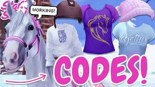 ALL WORKING CODES FOR STAR STABLE DECEMBER 2022 ❄️ [upl. by Ahcsrop778]