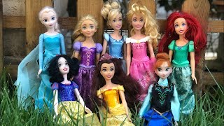 Disney Princess Doll Makeover DIY Miniature ldeas for Barbie Wig Derss Feceup and more [upl. by Vite299]