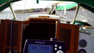 Sailing our Bayfield 32C on a 25 knot day [upl. by Oneida]