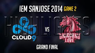 Cloud 9 vs Unicorns of Love Highlights Game 2 Final  IEM San Jose 2014 GrandFinal  C9 vs UOL G2 [upl. by Lalat]