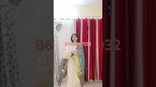 Pure muslin saree with handloom amp silk mark light weight saree [upl. by Chaille]